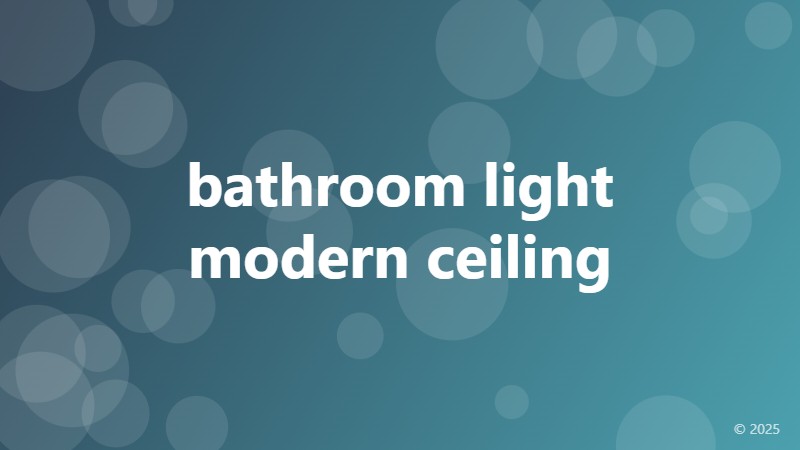 bathroom light modern ceiling
