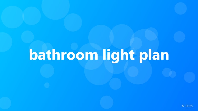 bathroom light plan