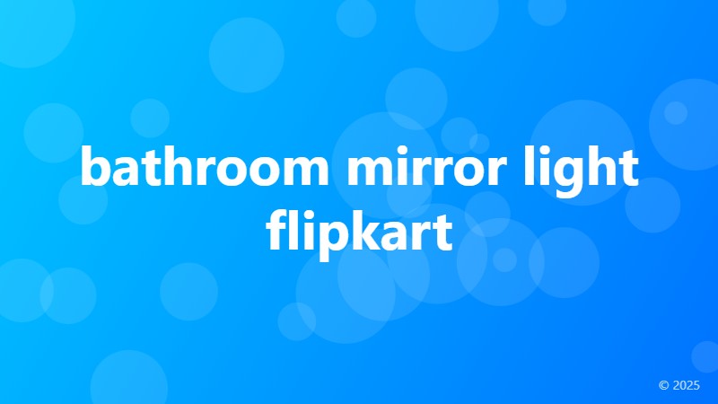 bathroom mirror light flipkart