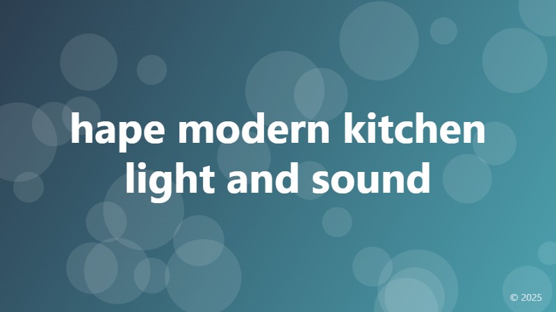 hape modern kitchen light and sound