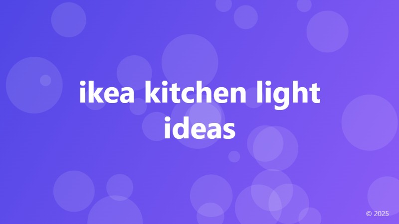 ikea kitchen light ideas