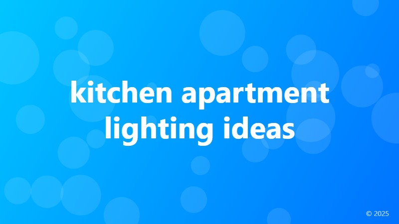 kitchen apartment lighting ideas