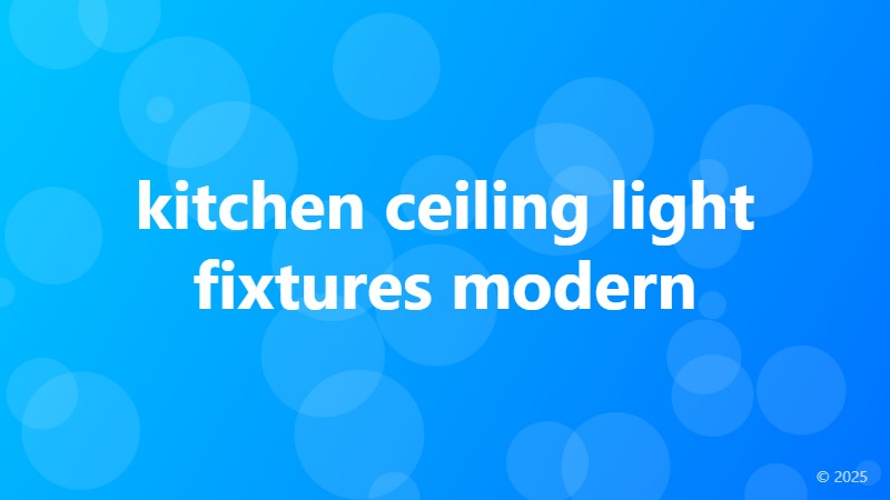 kitchen ceiling light fixtures modern
