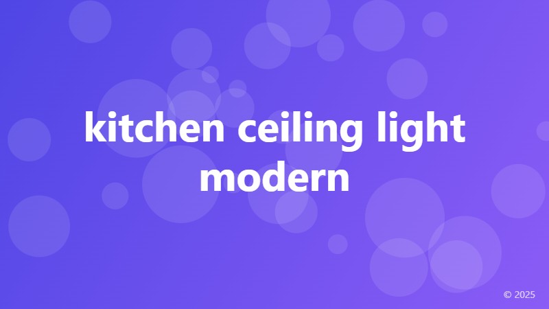 kitchen ceiling light modern