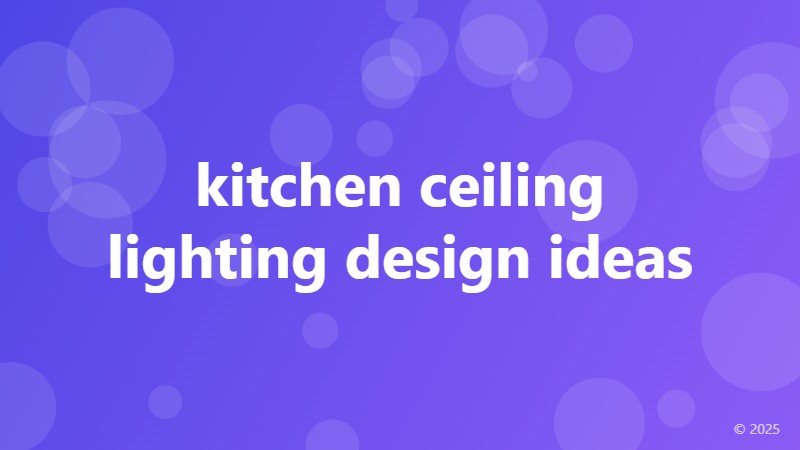 kitchen ceiling lighting design ideas