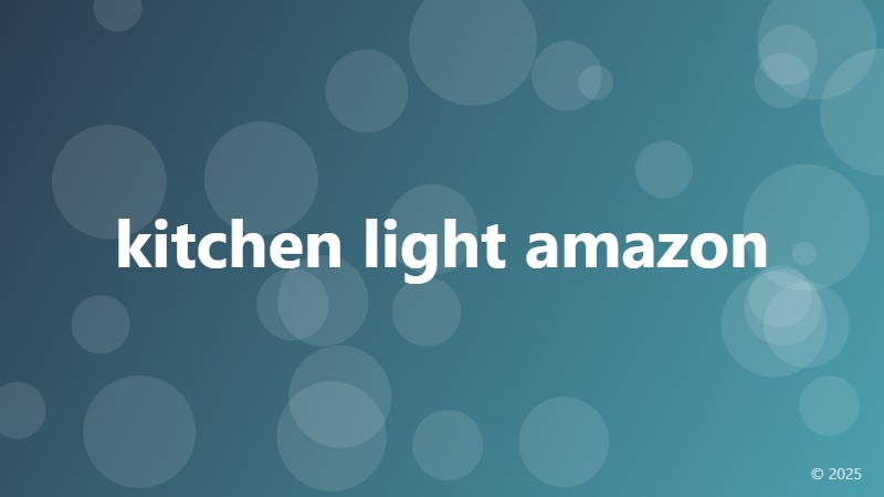 kitchen light amazon