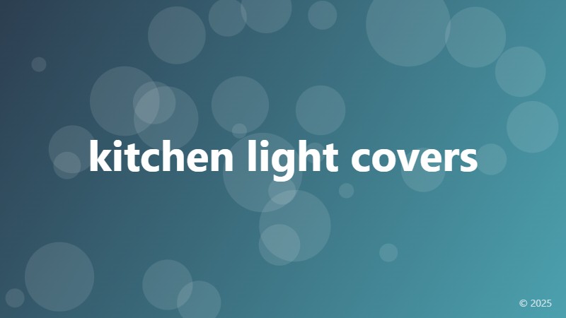 kitchen light covers