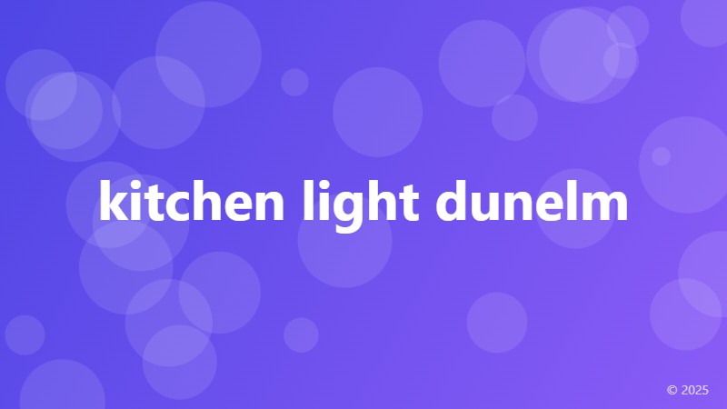 kitchen light dunelm