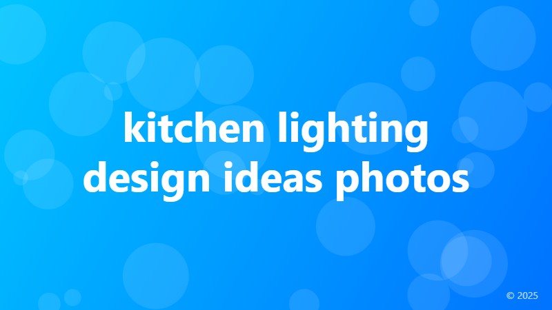 kitchen lighting design ideas photos