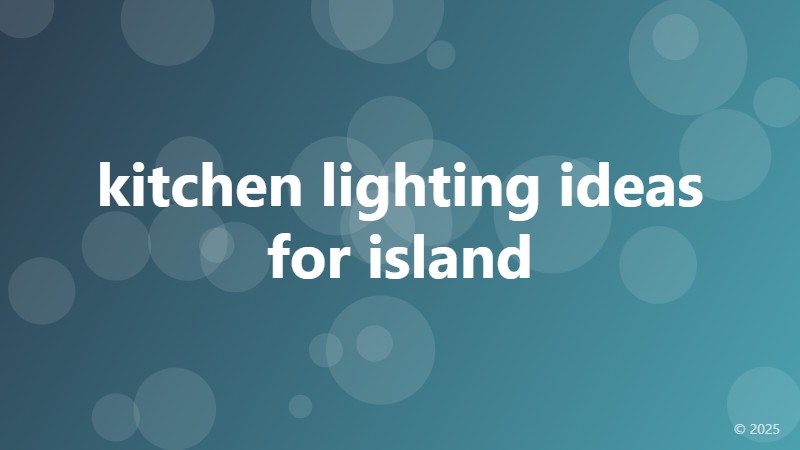 kitchen lighting ideas for island