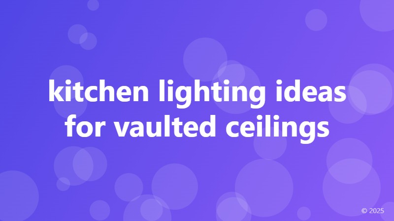 kitchen lighting ideas for vaulted ceilings