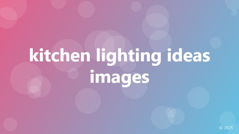 kitchen lighting ideas images