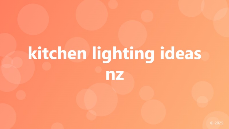 kitchen lighting ideas nz