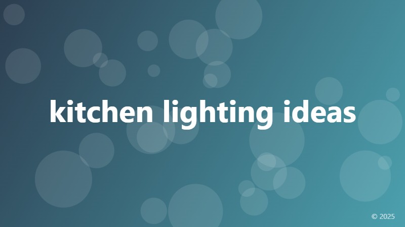 kitchen lighting ideas