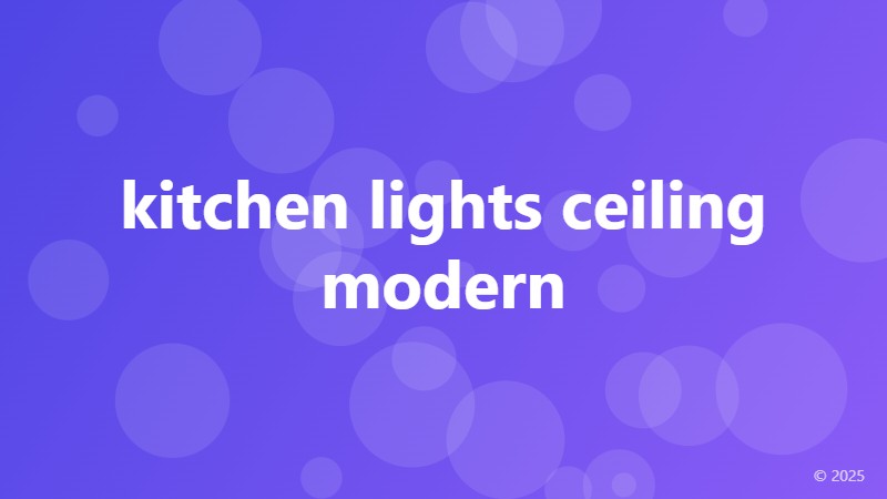 kitchen lights ceiling modern