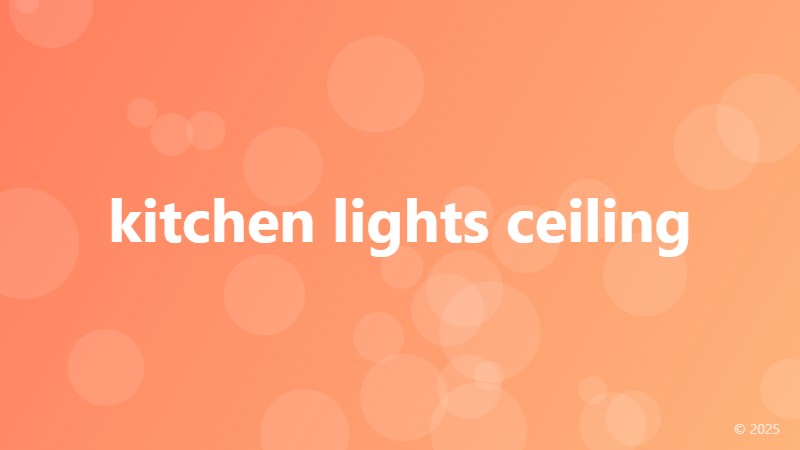 kitchen lights ceiling