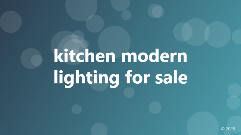 kitchen modern lighting for sale