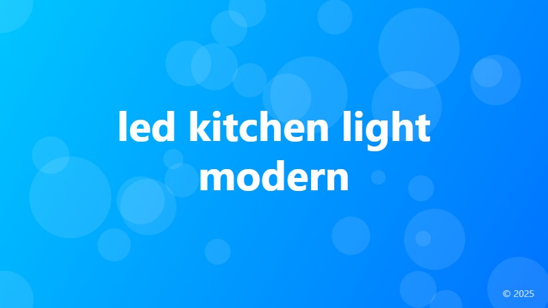 led kitchen light modern