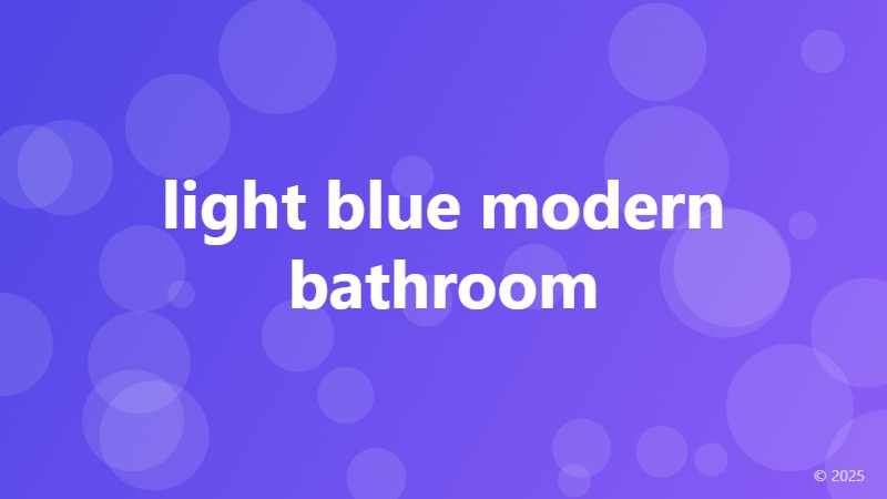 light blue modern bathroom