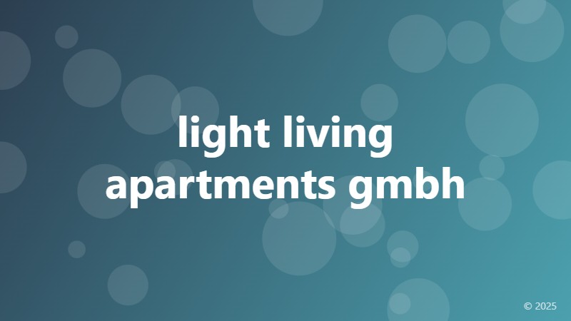 light living apartments gmbh