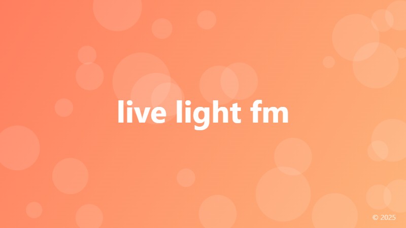 live light fm