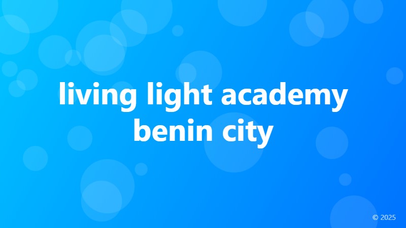 living light academy benin city