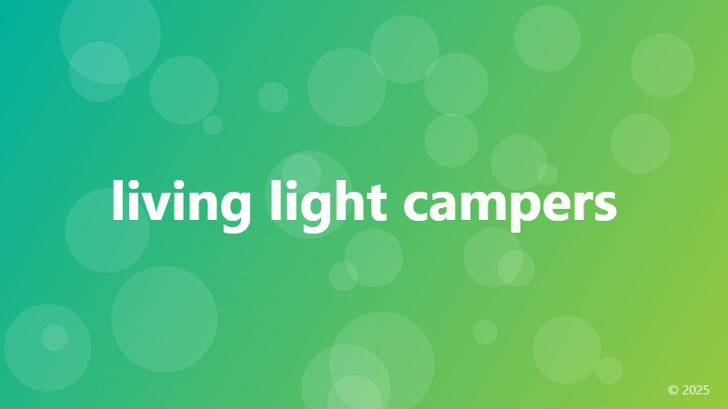 living light campers