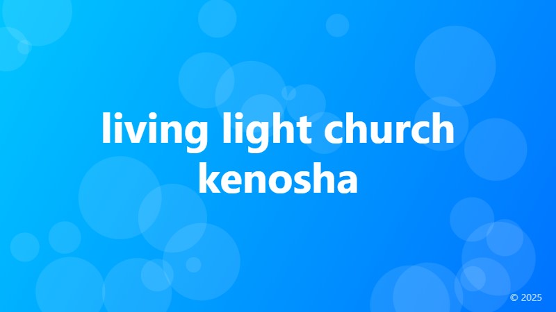 living light church kenosha