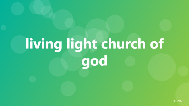 living light church of god