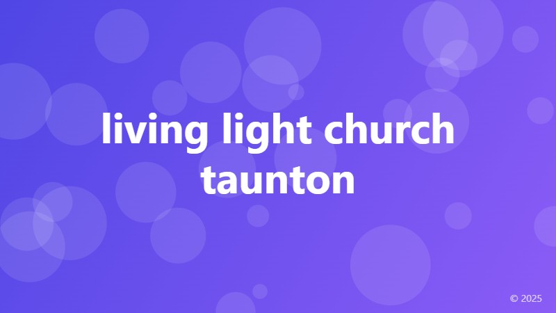 living light church taunton