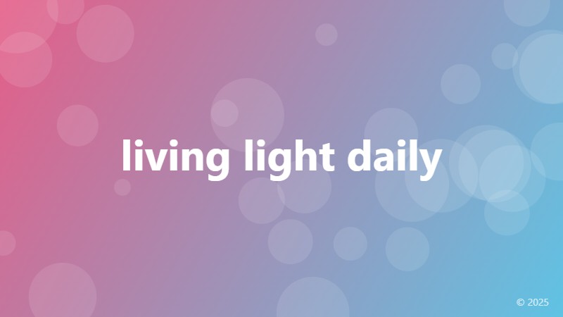living light daily