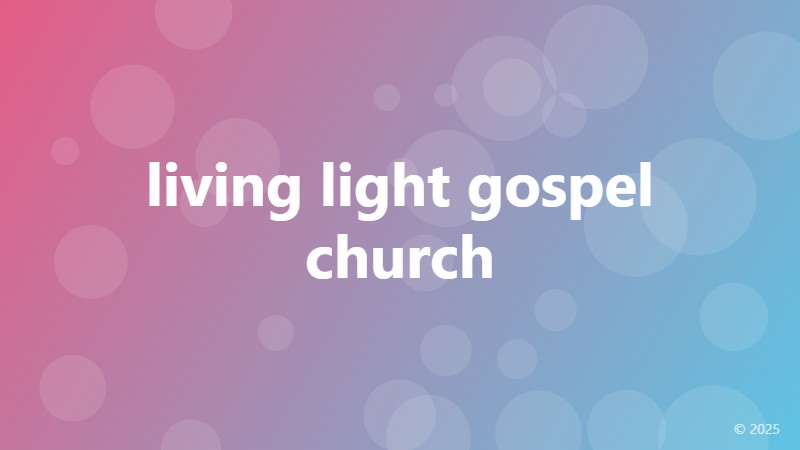 living light gospel church