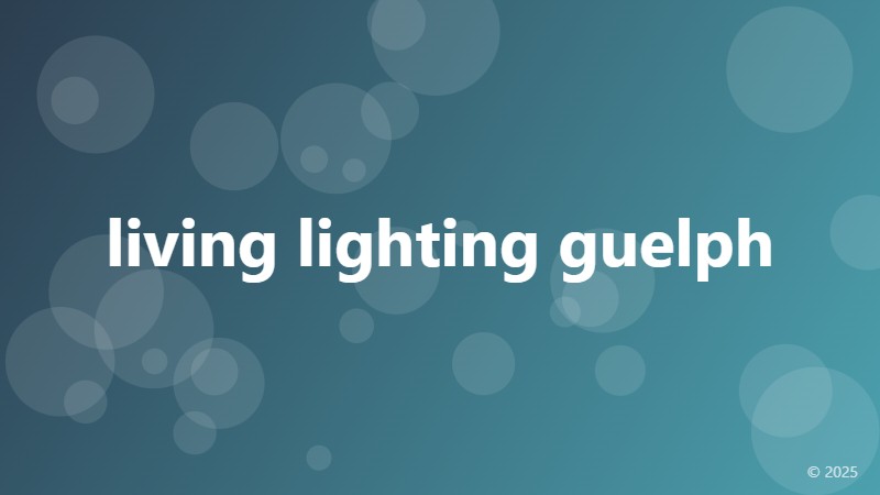 living lighting guelph