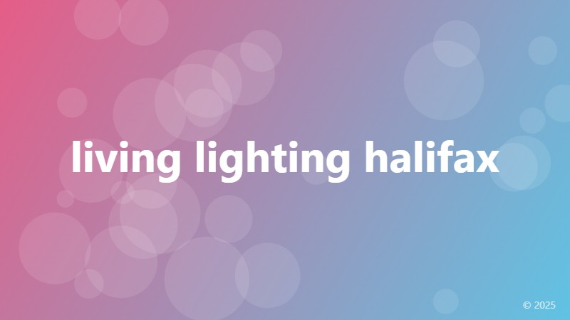 living lighting halifax