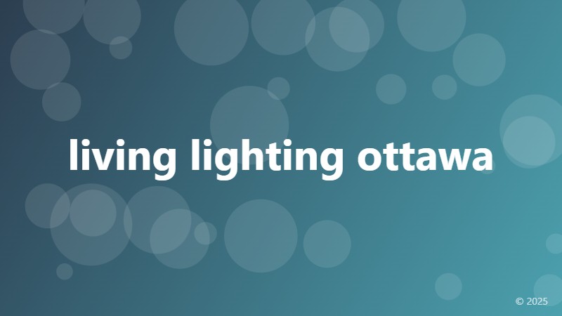 living lighting ottawa