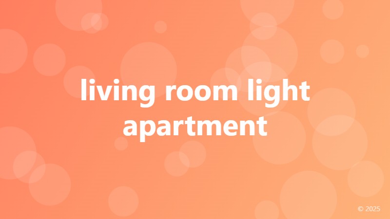 living room light apartment