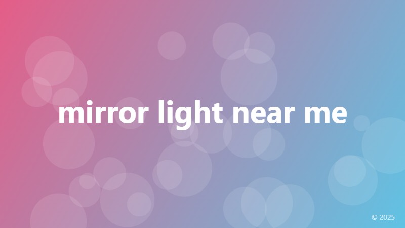 mirror light near me