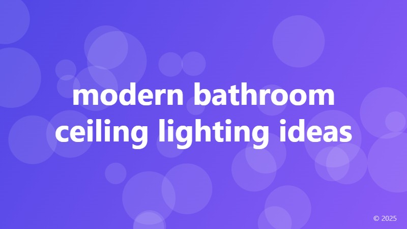 modern bathroom ceiling lighting ideas