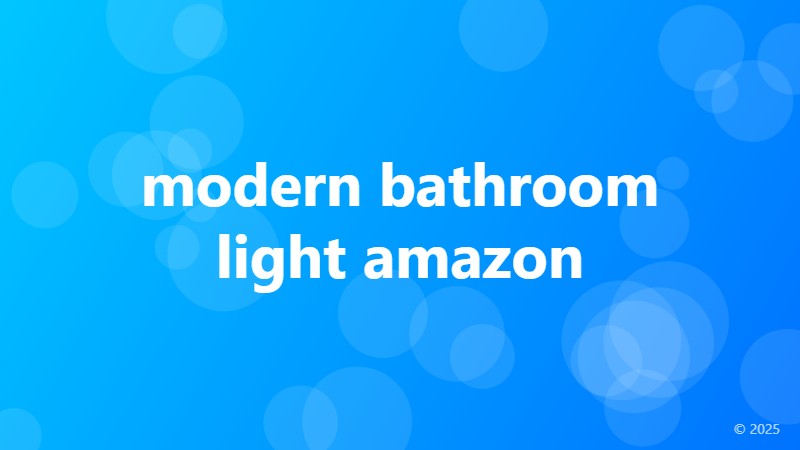 modern bathroom light amazon