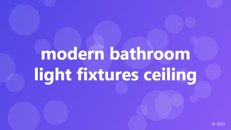 modern bathroom light fixtures ceiling