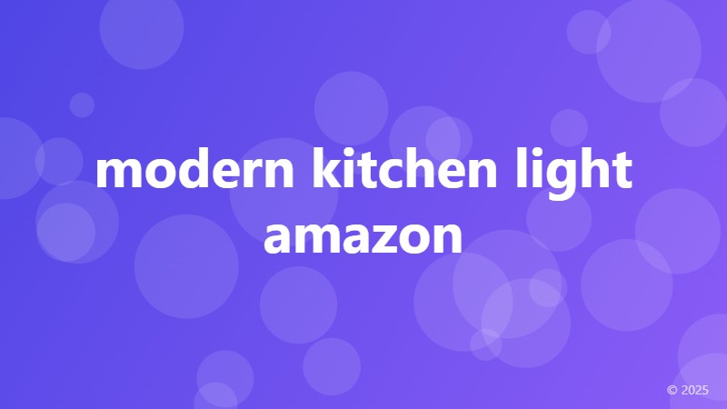 modern kitchen light amazon