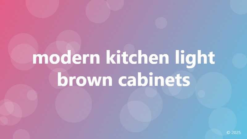 modern kitchen light brown cabinets