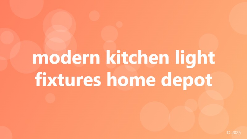 modern kitchen light fixtures home depot