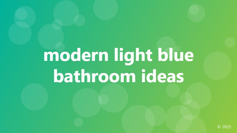 modern light blue bathroom ideas