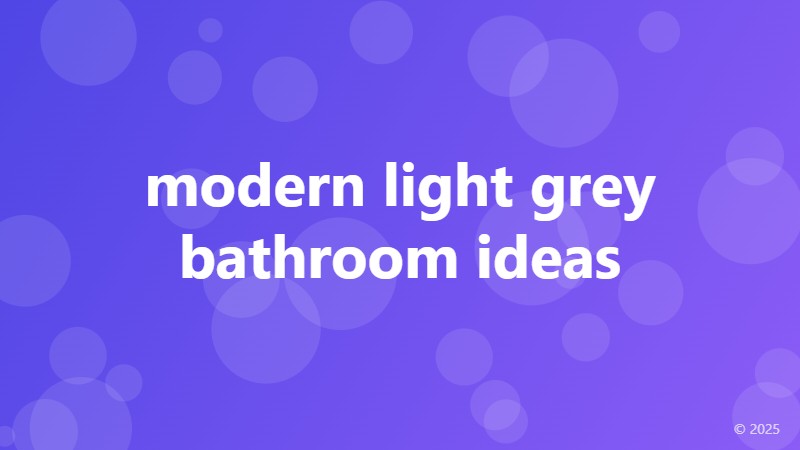 modern light grey bathroom ideas