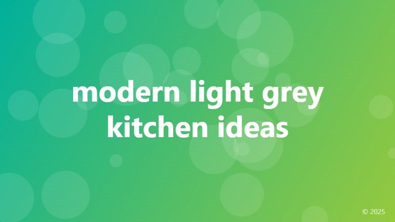 modern light grey kitchen ideas