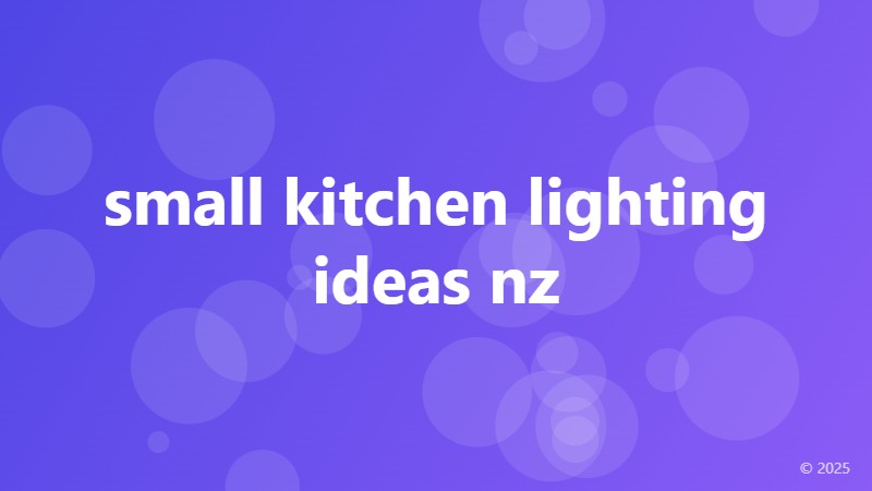 small kitchen lighting ideas nz